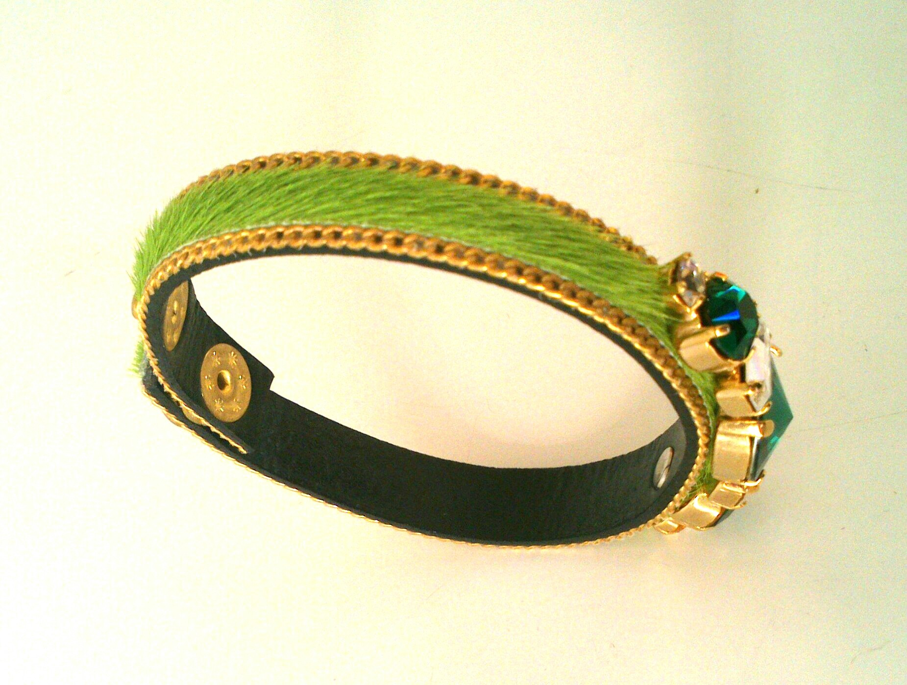 pulsera toscana verde piedras